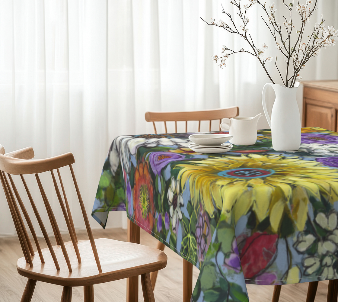 I CAN SEE CLEARLY NOW 60 x 60 tablecloth