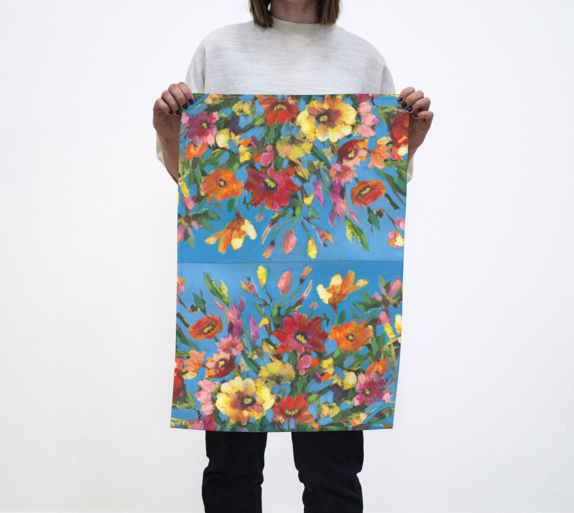 OUT OF THE BLUE Tea Towel. Organic cotton; hemp.