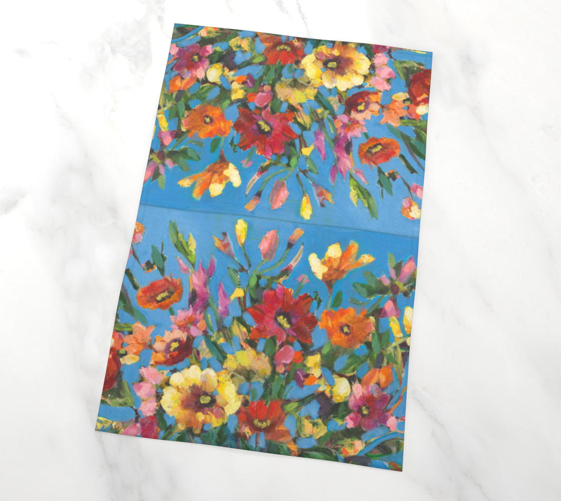 OUT OF THE BLUE Tea Towel. Organic cotton; hemp.