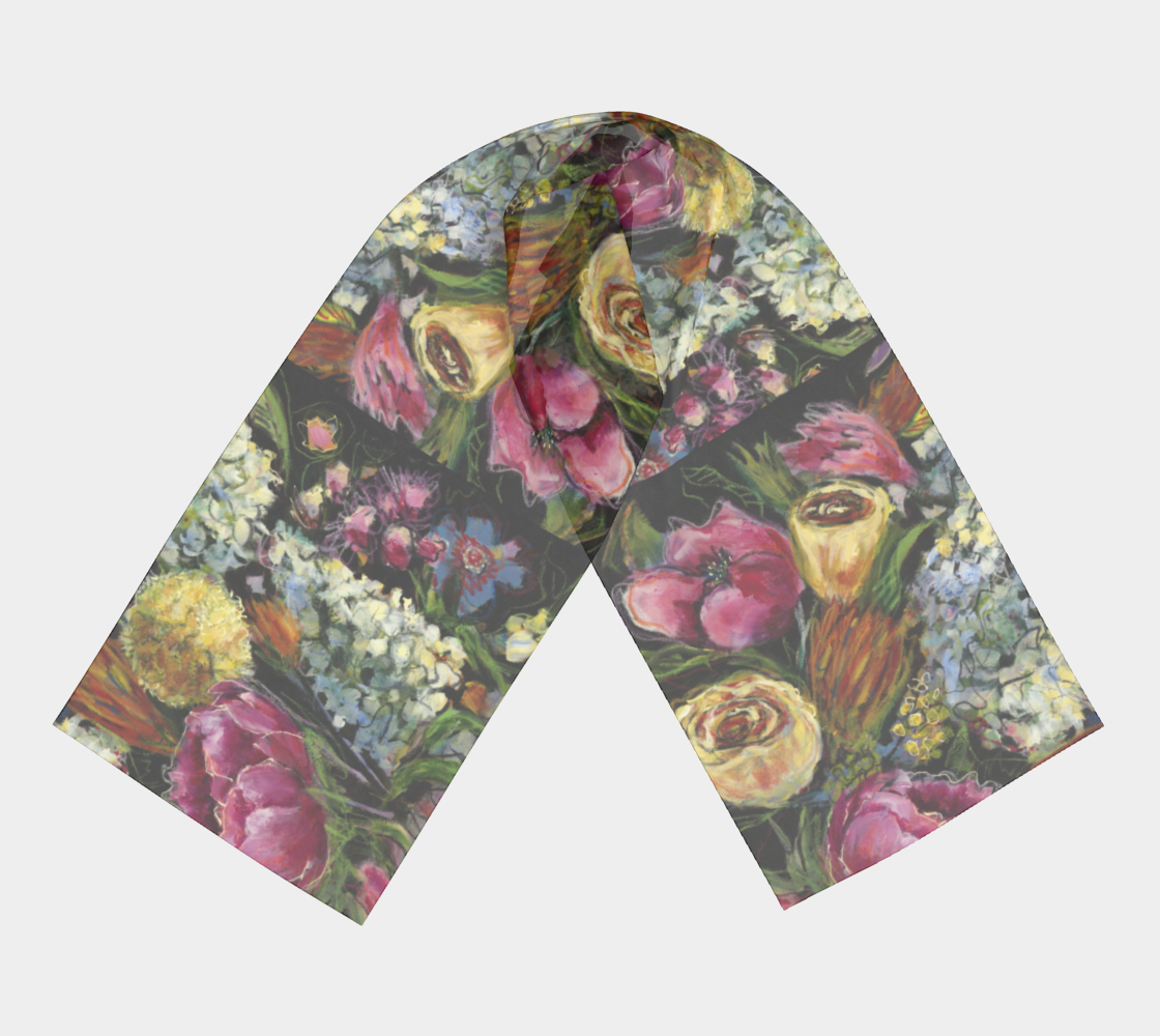 NIGHT BLOOMS Scarf