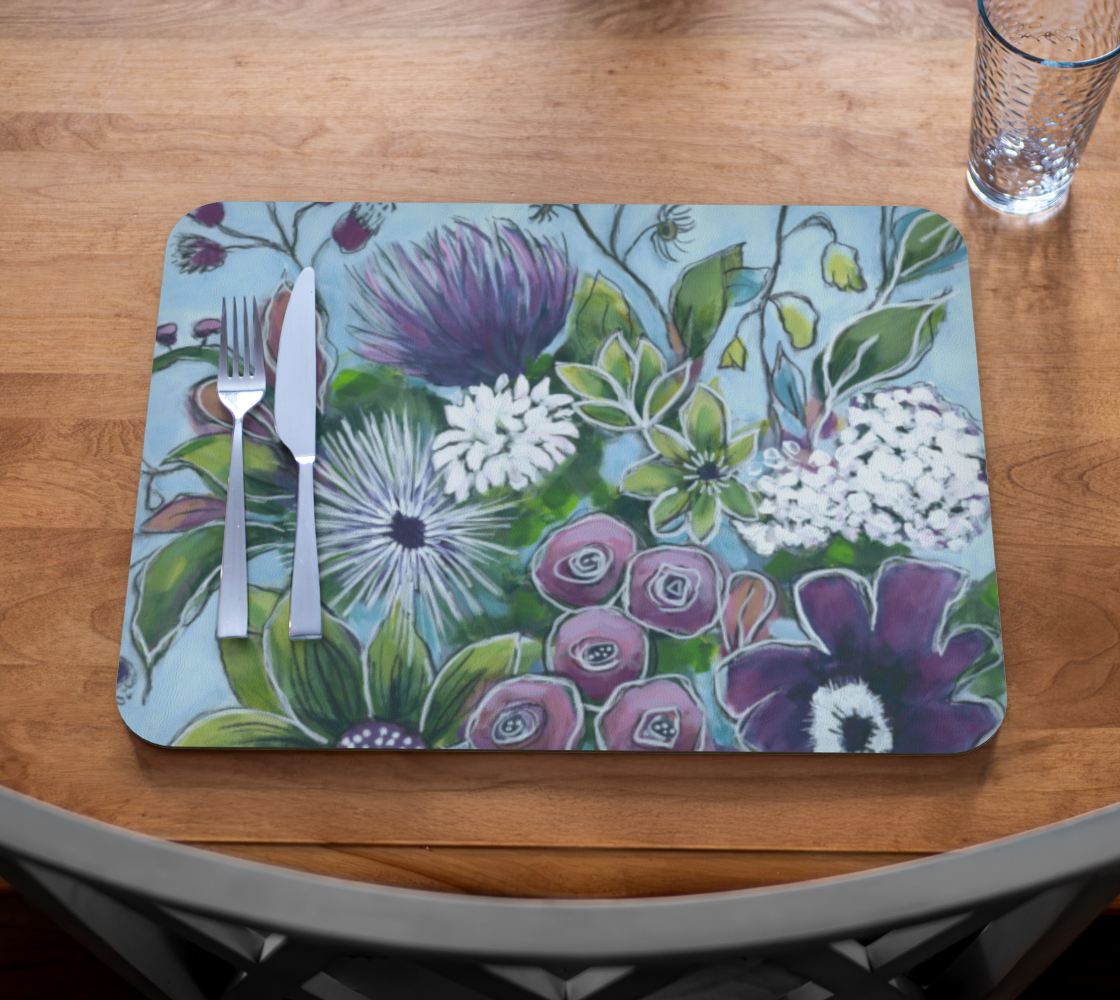 Passion Fruit Vegan Leather Placemat