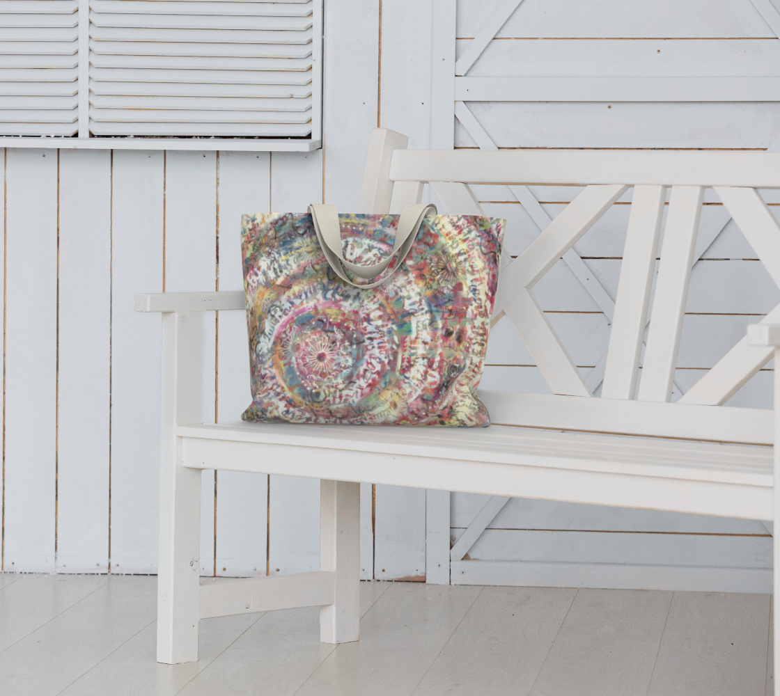 FEELING GROOVY Large Tote Bag