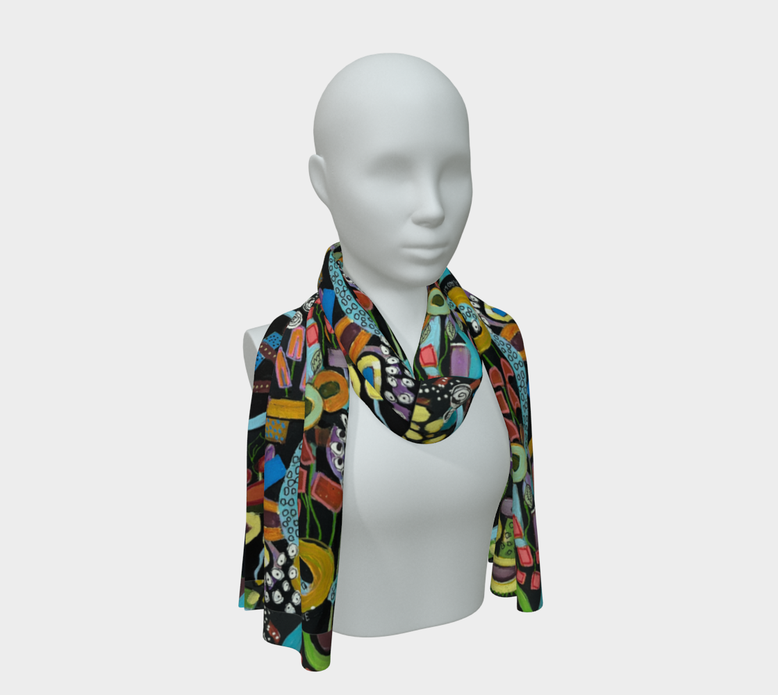 Lightening bugs scarf
