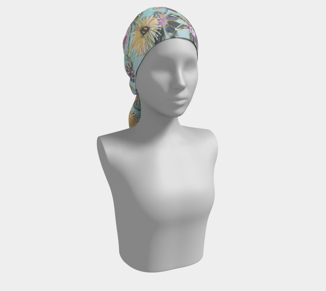 WHIRL-A-GIG  silk scarf