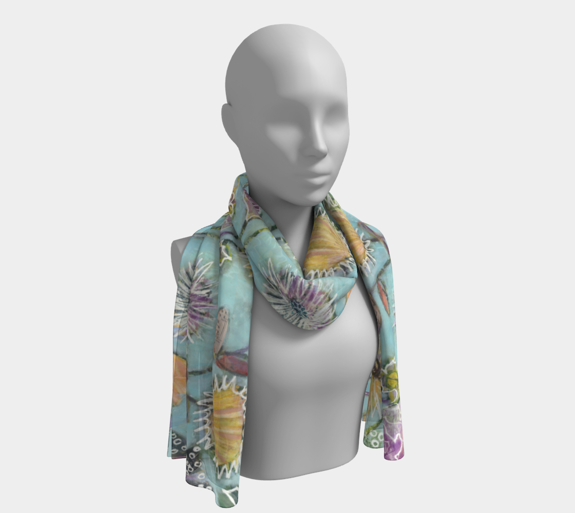 WHIRL-A-GIG  silk scarf