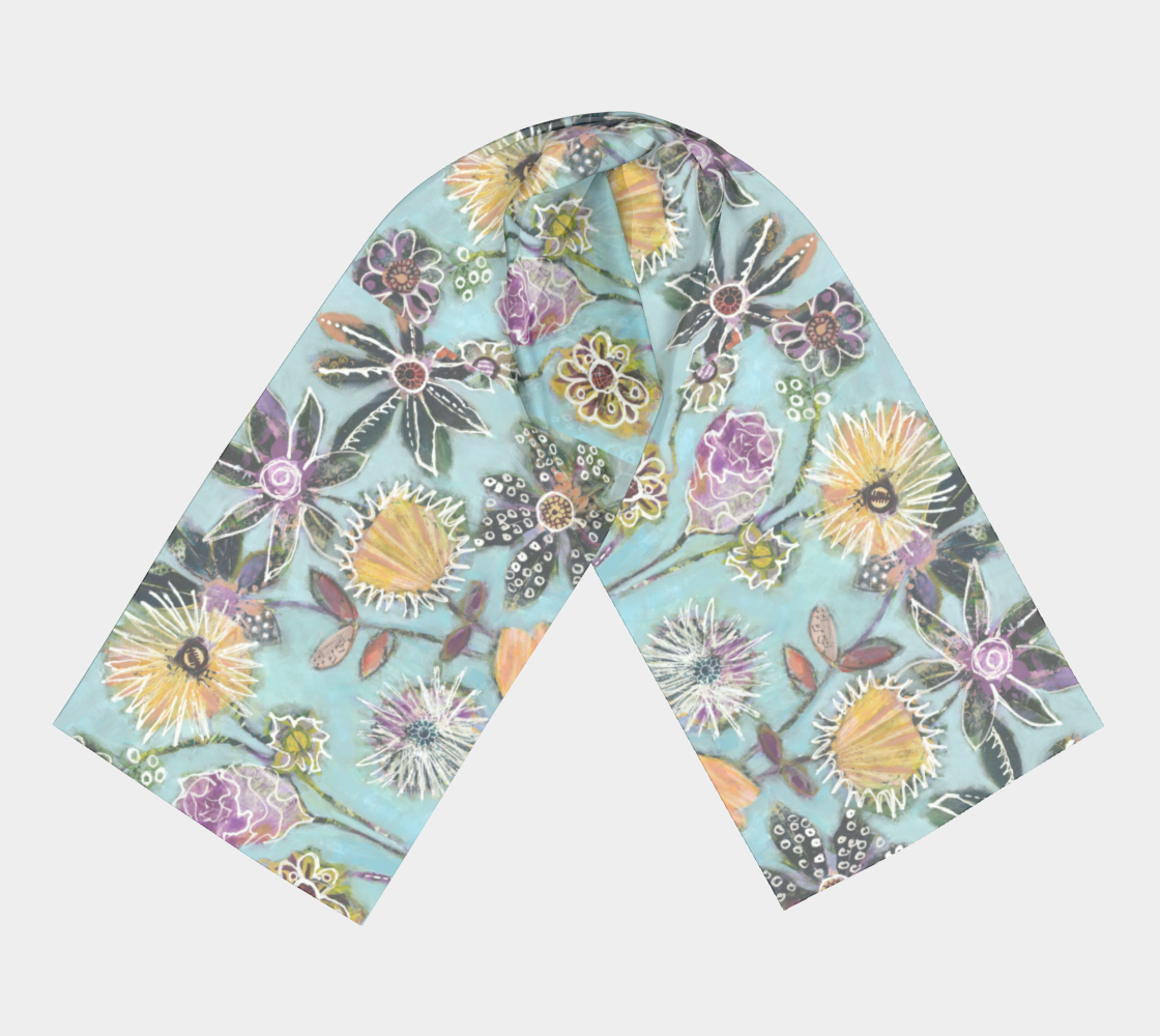 WHIRL-A-GIG  silk scarf