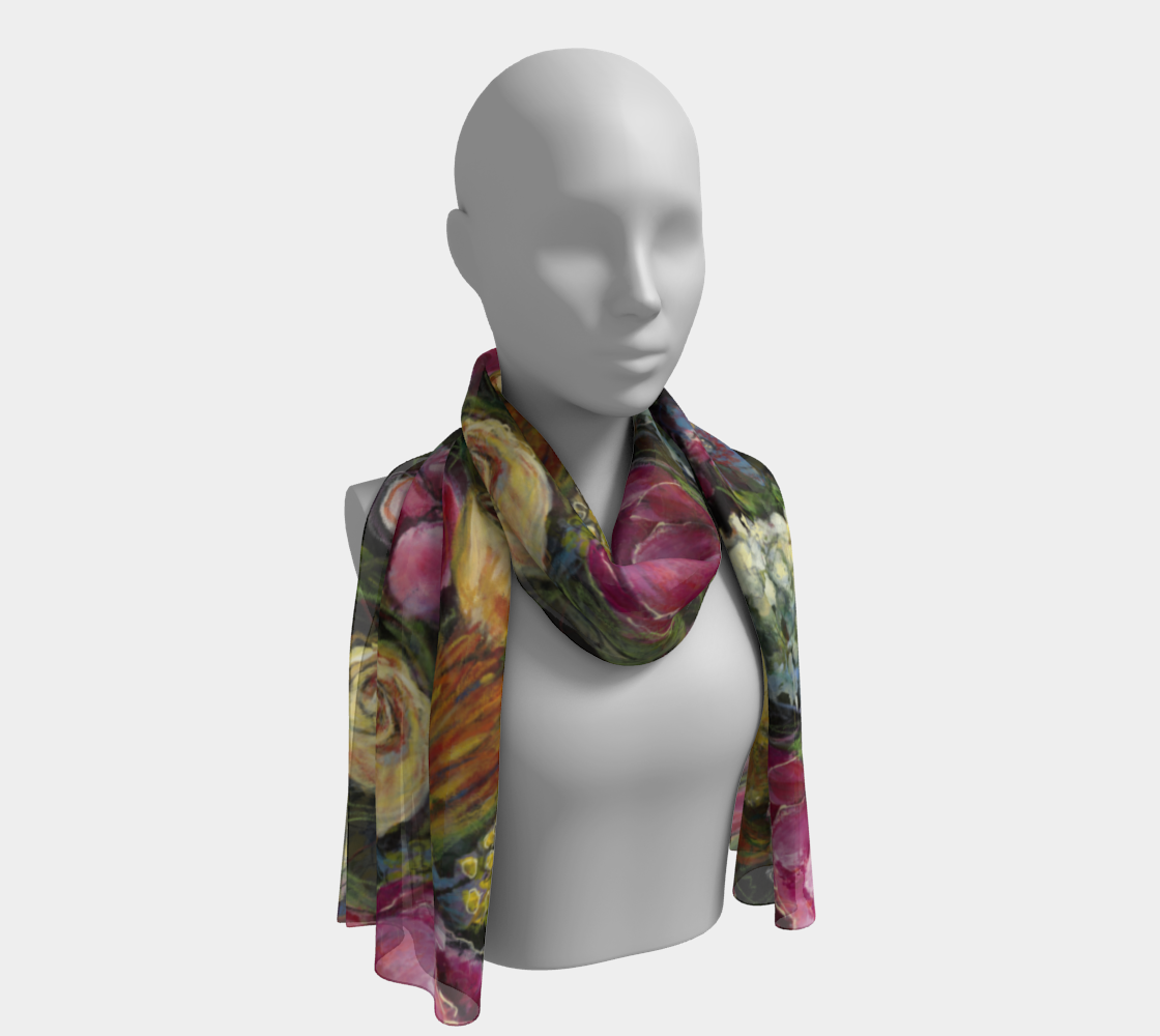 NIGHT BLOOMS Scarf