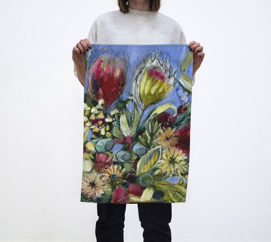 Tea Towel . SCATTERLINGS Organic cotton; hemp