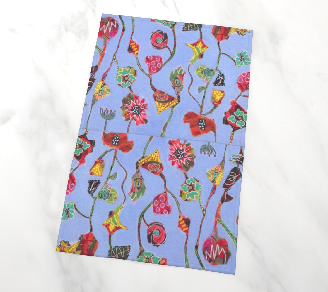 DANCING QUEEN Tea Towel. Organic cotton; hemp