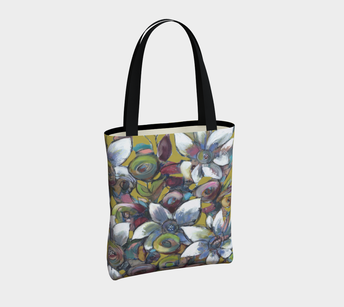 MUSTARD SEED tote bag, lilned