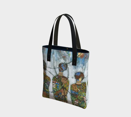 GREAT CIRCLES #1 Tote Bag, lined